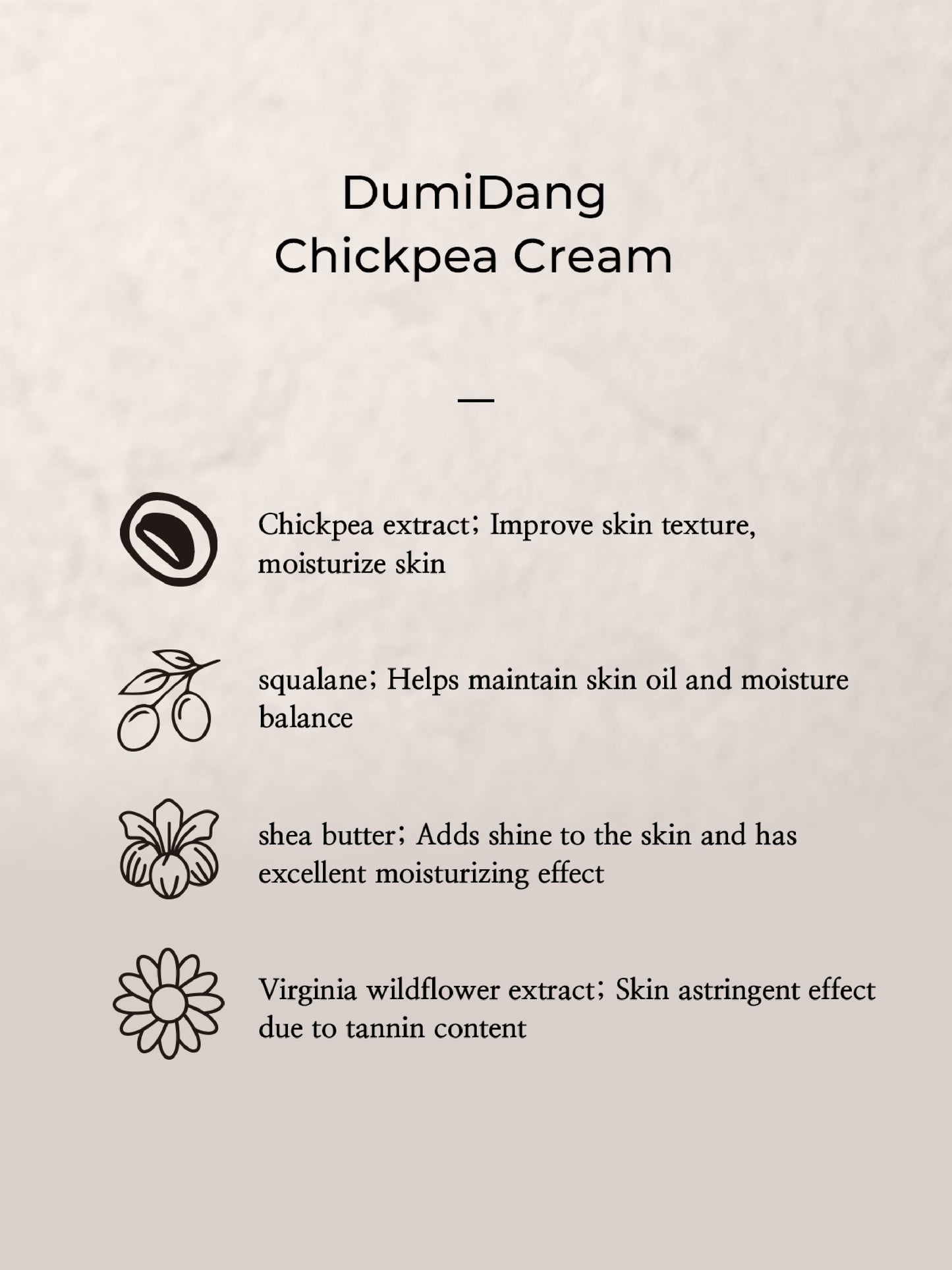 DumiDang Chickpea Cream Clear Skin