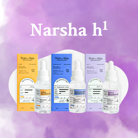 Wati For Skin Narsha H1 Essence Serum Mircoshot 100 Bundle (Set of 3)
