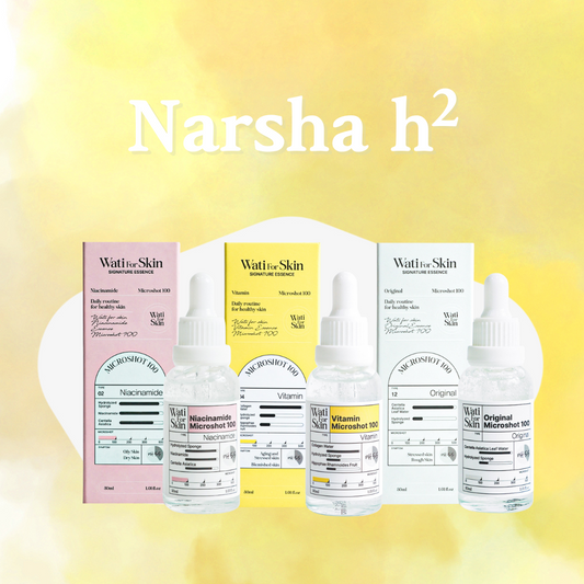 Wati For Skin Narsha H2 Essence Serum Mircoshot 100 Bundle (Set of 3)