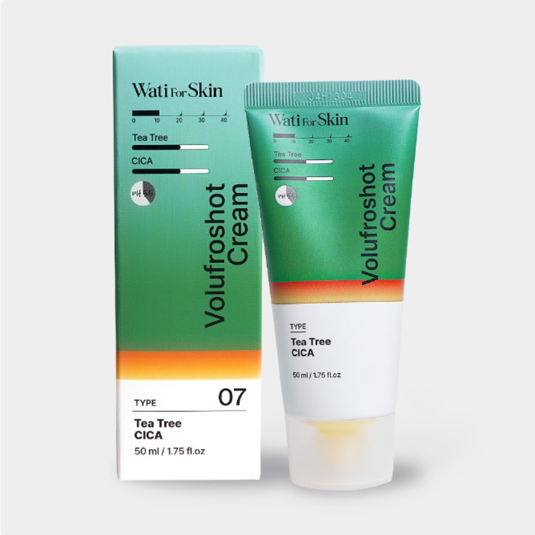 Wati For Skin Tea Tree Cica Blemish Soothing Volufroshot Face Cream