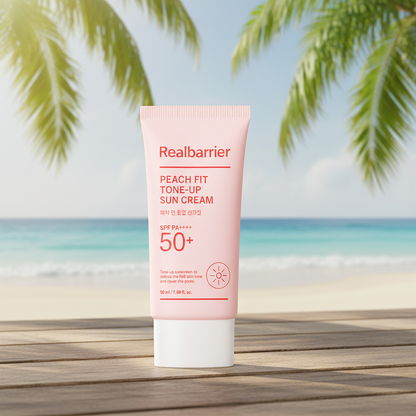 RealBarrier Peach Fit Tone-Up Sun Cream
