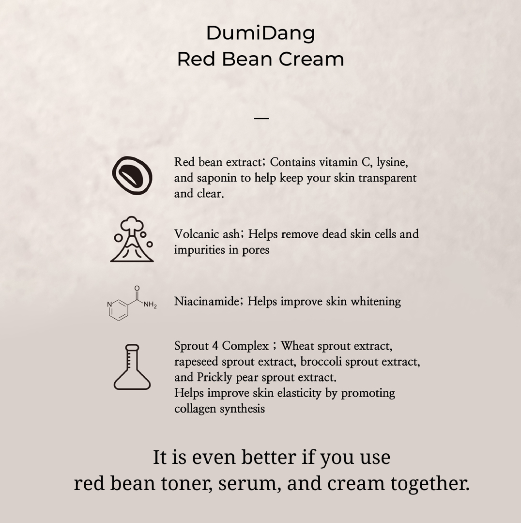 DumiDang Red Bean Cream Clear Skin