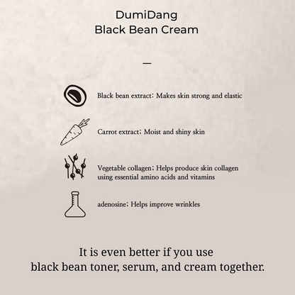 Krim Kacang Hitam DumiDang untuk Elastisitas Kulit 