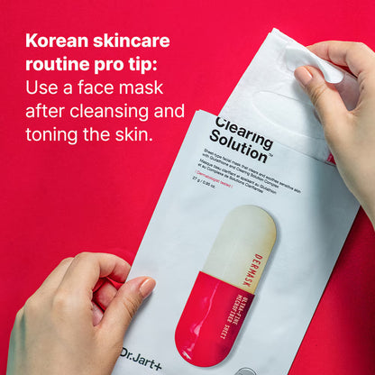 MASKER WAJAH LARUTAN PEMBERSIH Dr. Jart+ DERMASK™ 27g*5 buah 
