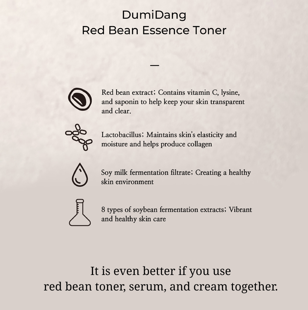 DumiDang Red Bean Toner Clear Skin