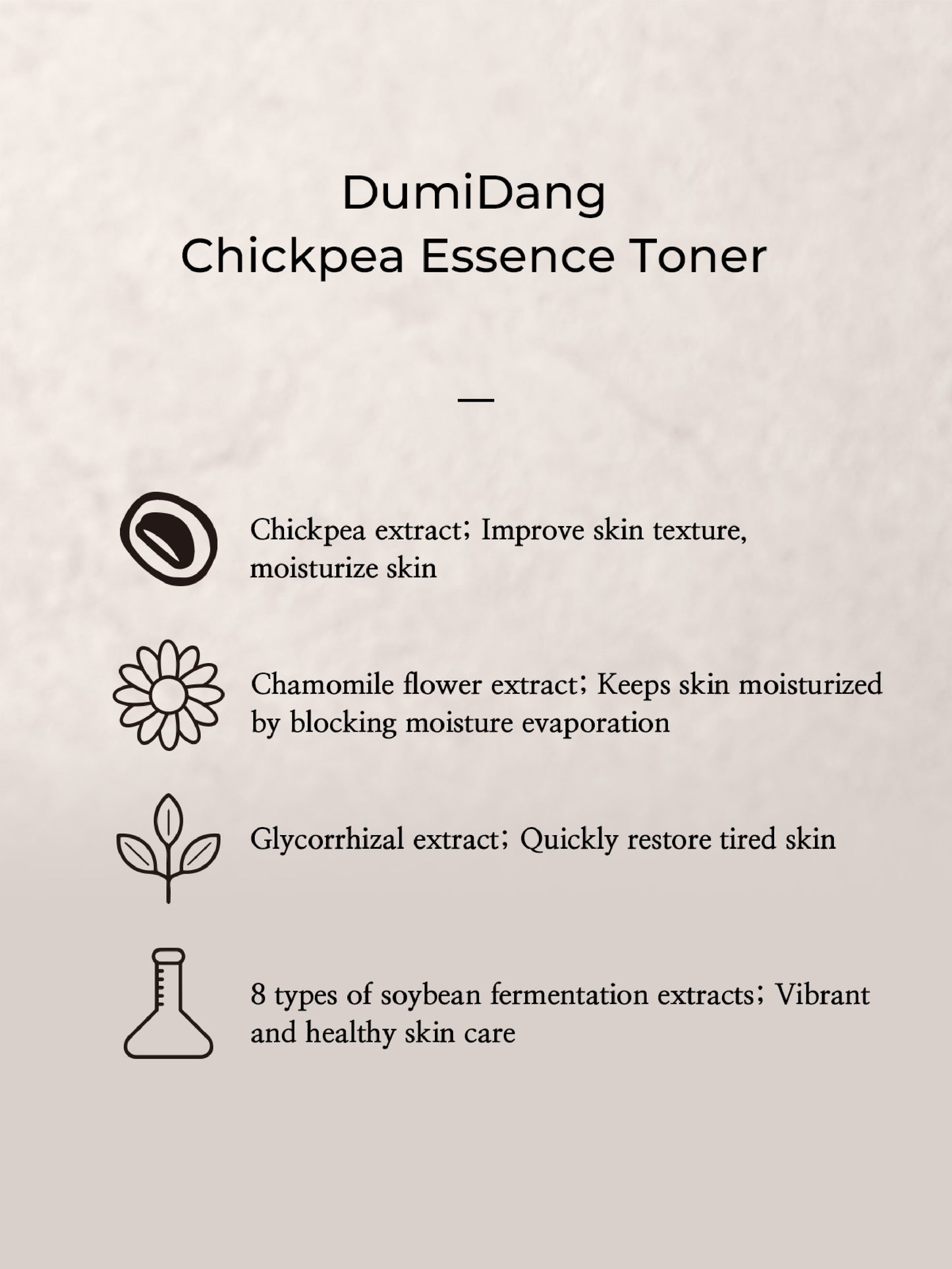 DumiDang Chickpea Essence Toner untuk Kulit Bersih 